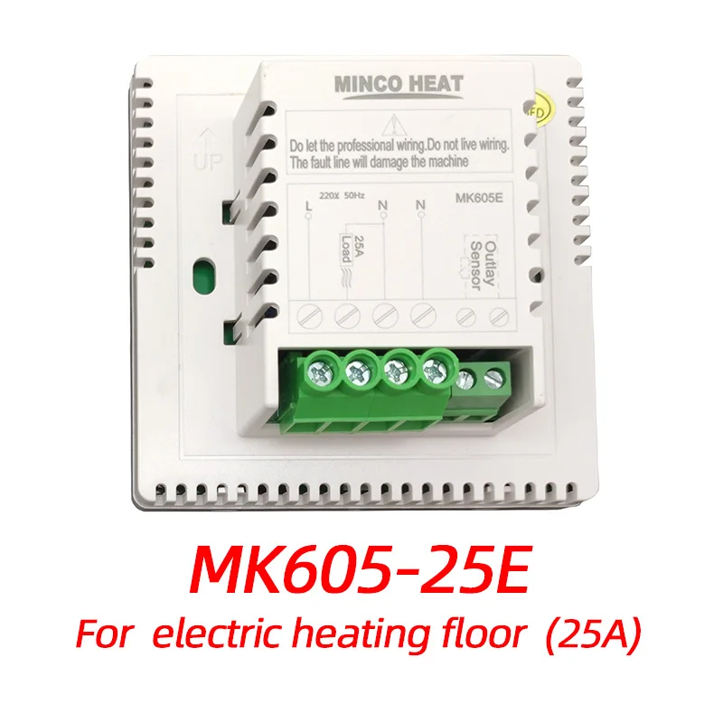 Electric 25A MK605 Корабль из России светодиодные весы термостат отопления комнатный регулятор температуры Еженедельный программируемый Электрический терморегулятор отопления - Цвет: Electric 25A