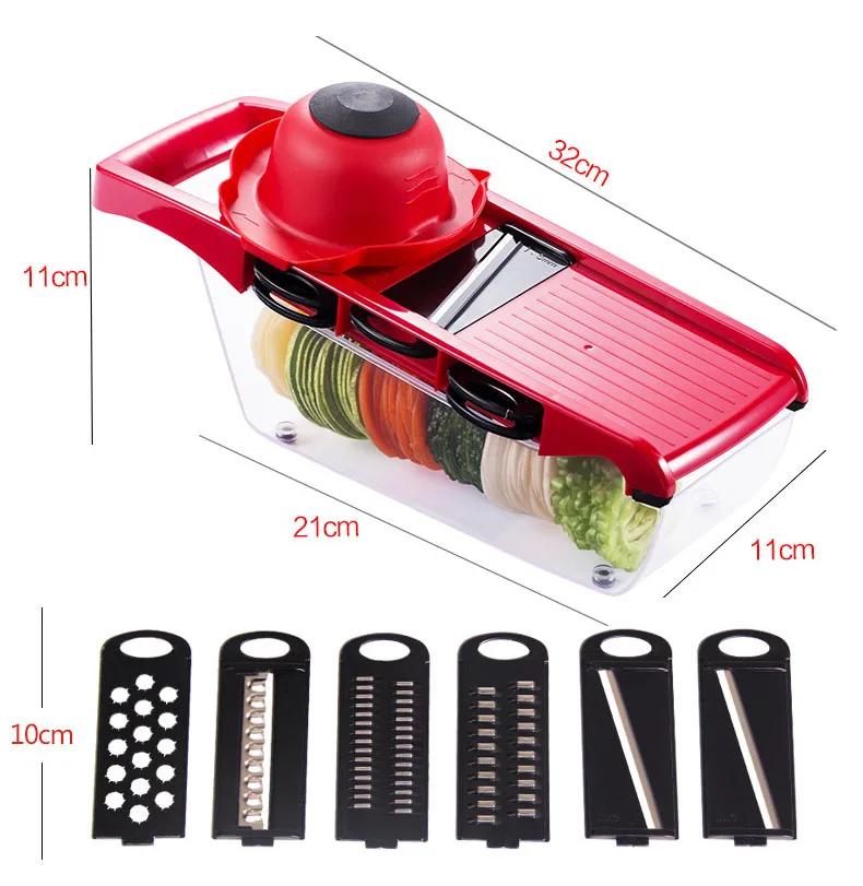 Multifunctional Vegetable Cutter Mandoline Slicer Fruit Potato Peeler Carrot Cheese Grater Kitchen Tools | Дом и сад