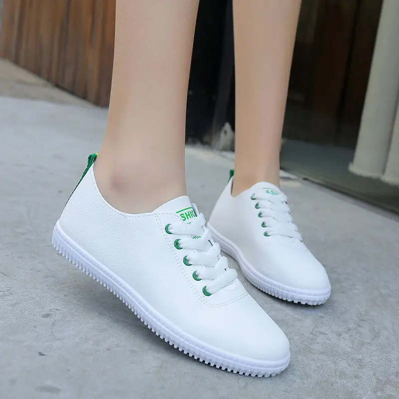 

Little white shoes women 2021 new spring and autumn basic wild flat student sports shoes breathable tide board shoes