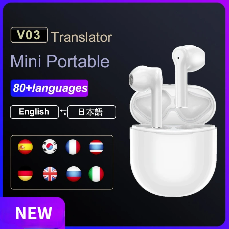 Беспроводная Bluetooth-гарнитура TWS V03 с микрофоном