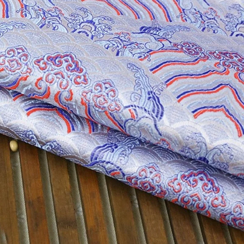 Кимоно жаккардовое с Дамасским узором в китайском стиле ширина 75 см|jacquard brocade