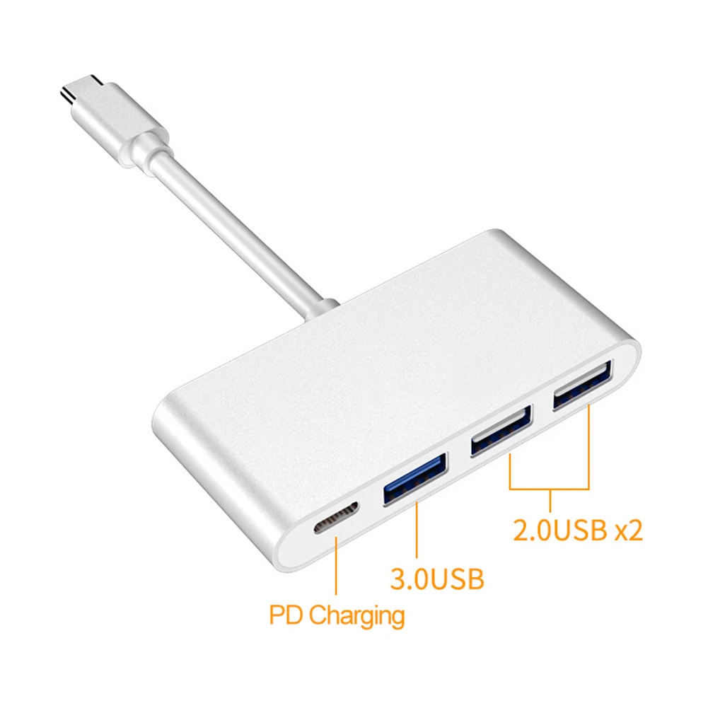 USB C HUB 4 в 1 Тип с разъемами типа и 2 0 3 конвертер адаптер док станция кабель для