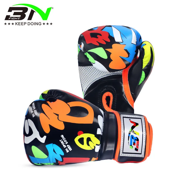 

Kick Punch Boxing 6OZ Exercise Graffiti Cute Taekwondo Kid Girls Training PU BN Gloves Boys Children MMA Karate Boxing Equipment