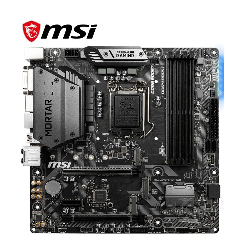 Материнская плата для MSI MAG Z390M материнская LGA 1151 DDR4 Intel Z390 настольного компьютера