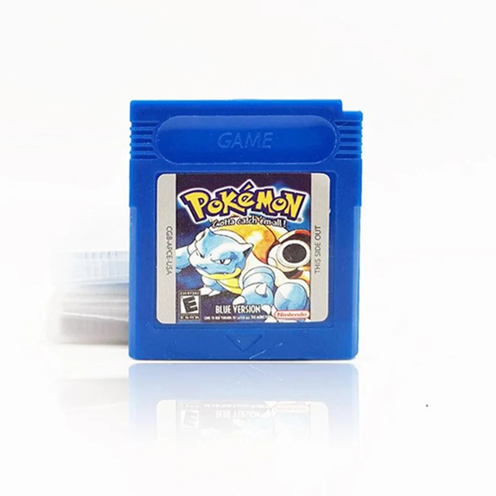 Cartucho para videojuegos de 16 bits, juego de Pokemon de consola, serie Azul, PLATA VERDE, amarillo, rojo y dorado-5
