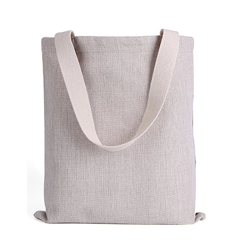Натуральная льняная ткань дневная Большая складная сумка для покупок сумки из