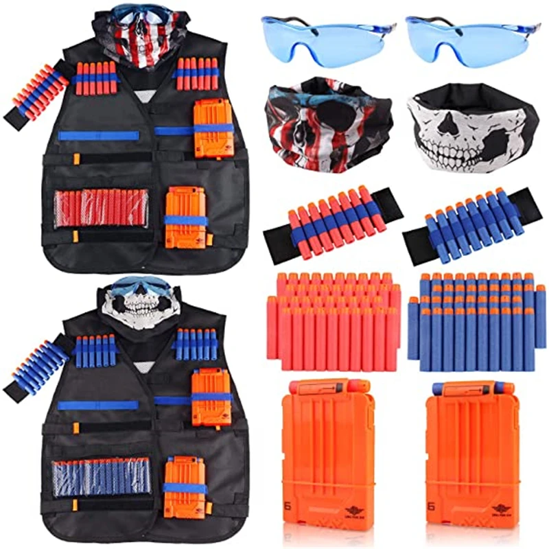 

Tactical Vest Kit 2 Pack For Nerf Guns N-Strike Elite Series For Boys