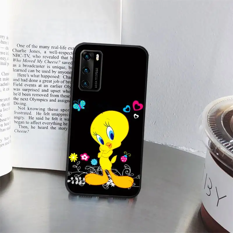 

Cartoon cute Tweety Bird Piolin Phone Case for huawei P40 pro lite P8 P9 P10 P20 P30 psmart 2019 2017 2018