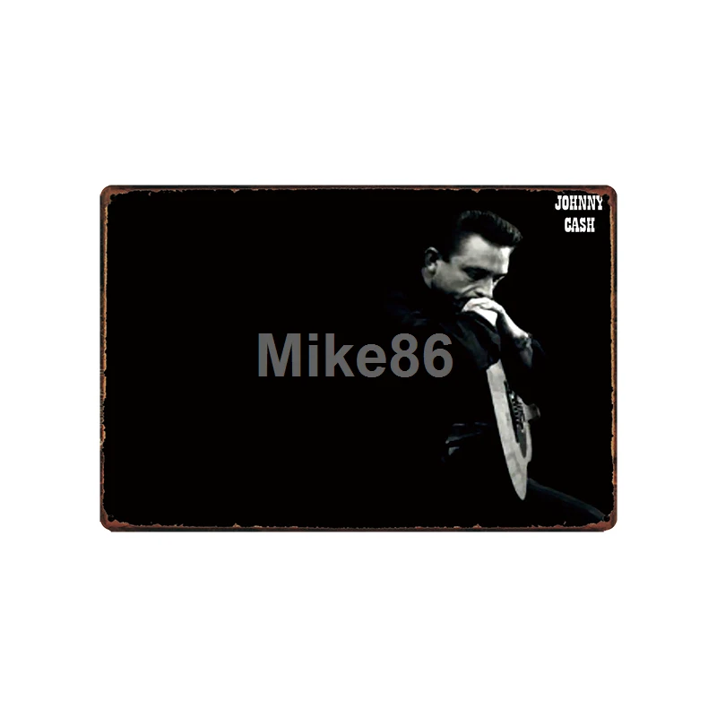 [Mike86] Jonny CASH MUSIC металлическая вывеска винтажный Паб Магазин рисунок на железной поверхности в стиле ретро художественный плакат Искусство 20*30 см LT-1795 - Цвет: SA-2223