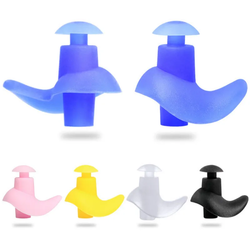 

LOLO Silicone Waterproof Swimming Ear Plugs Earplugs Ear Protector Noise Reduction Protective Earmuffs Comfortable Study Sleep