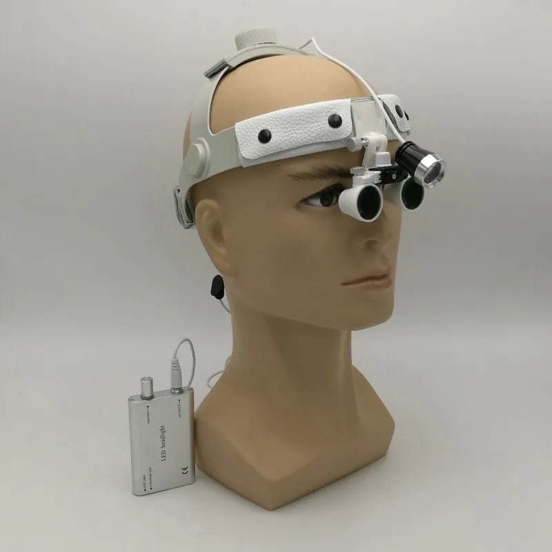 

2.5X/3.5X Magnifier Magnifier Binocular Magnifier Surgical Surgery Medical Operation Magnifier with Condenser Headlight