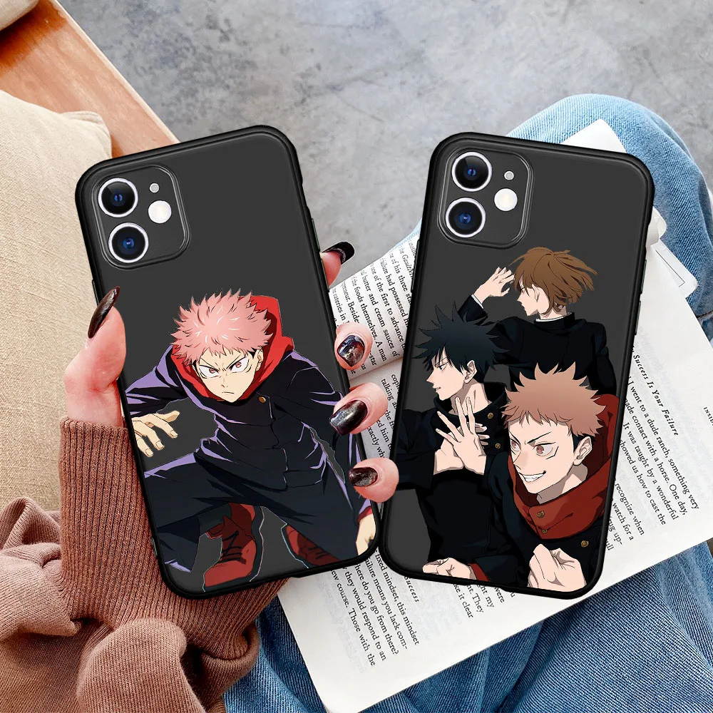 

Hot Anime Jujutsu Kaisen Satoru Gojo Yuji Itadori Phone Case Etui For iPhone 12 11 Pro Max 8 7 6 6S Plus 5 5S SE2020 XR X XS Max