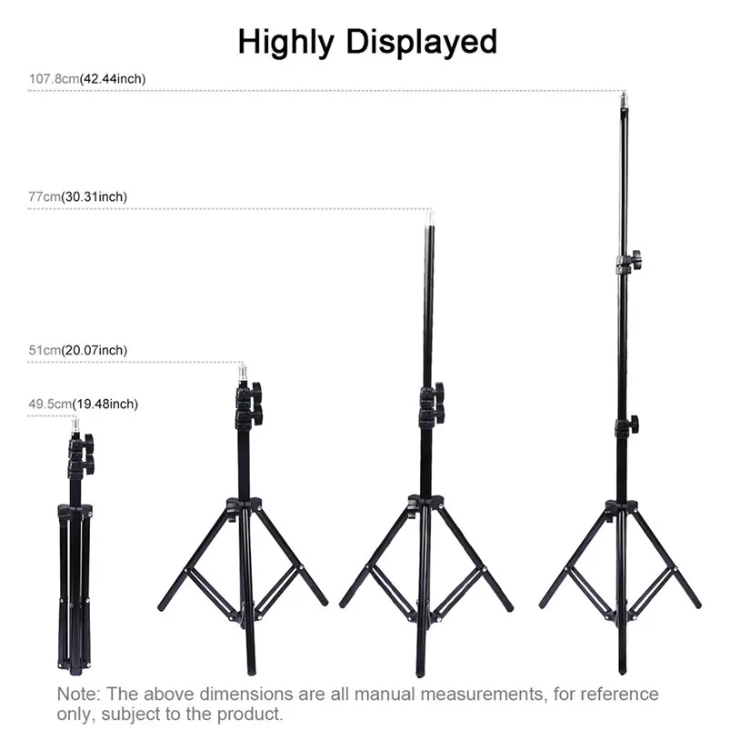 20 светодиодный s кольцевой светильник 7 6 дюймов с штатив Трипод стойка USB 3 режима