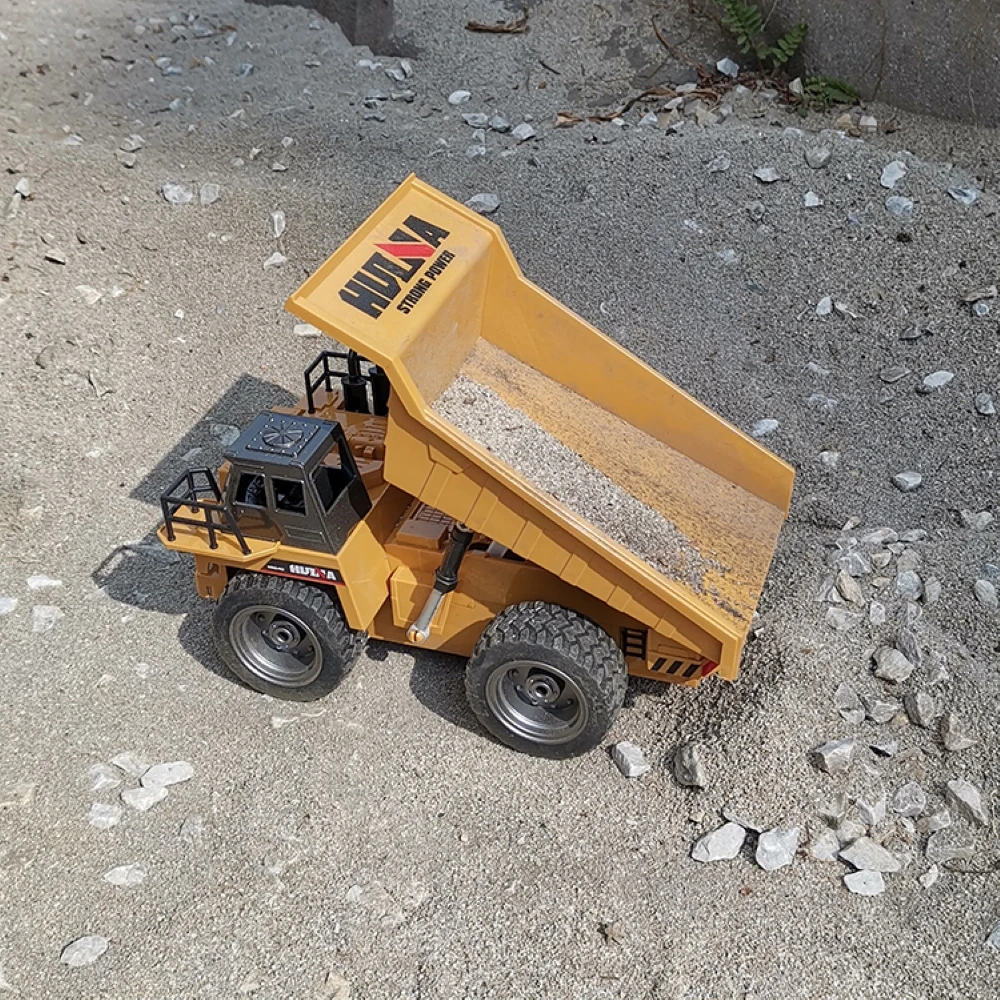HUINA 540 1/18 RC Truck Remote Control Dumper Crawlers Alloy Tractor Model Engineering Cars Excavator Vehicle 2.4G Toys Boys enlarge