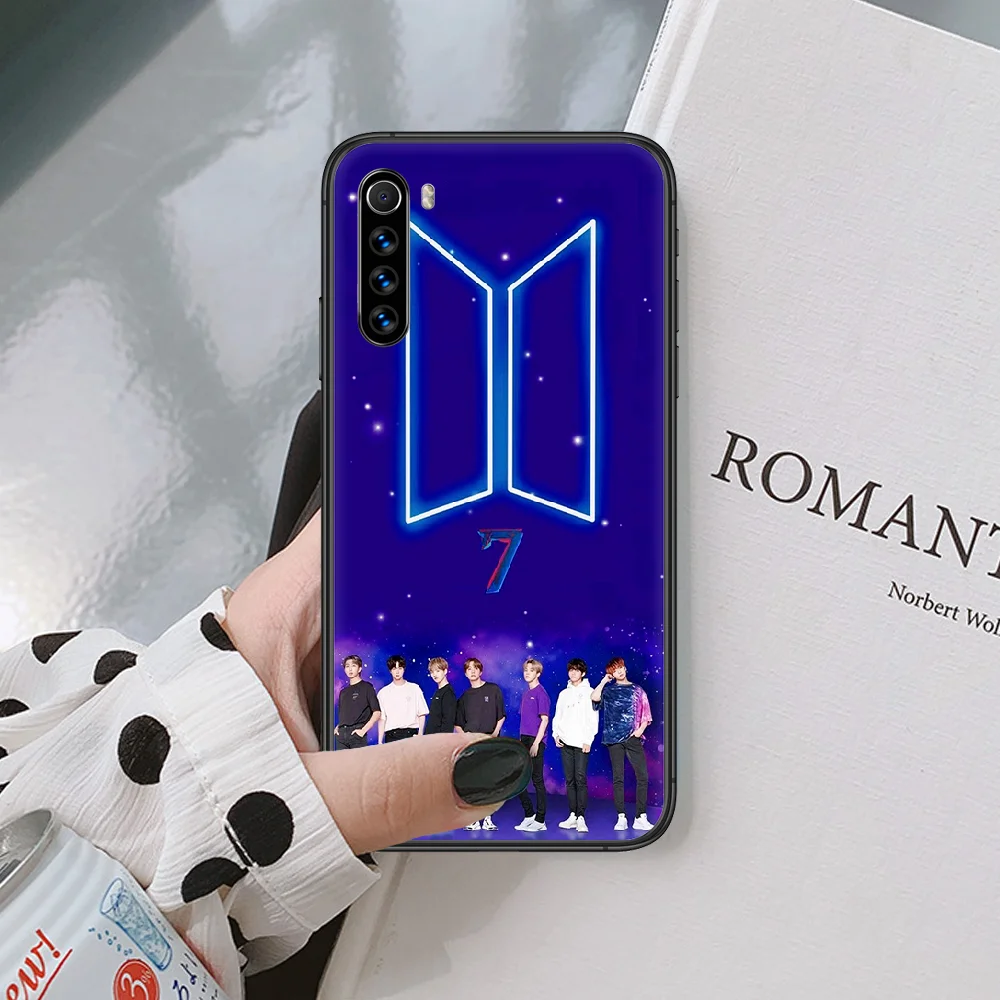 

Bangtan Boys KPOP Band Phone Case For Xiaomi Redmi Note 7 8 8T 9 9S 4X 7 7A 9A K30 Pro Ultra black Prime Soft Back Tpu Etui