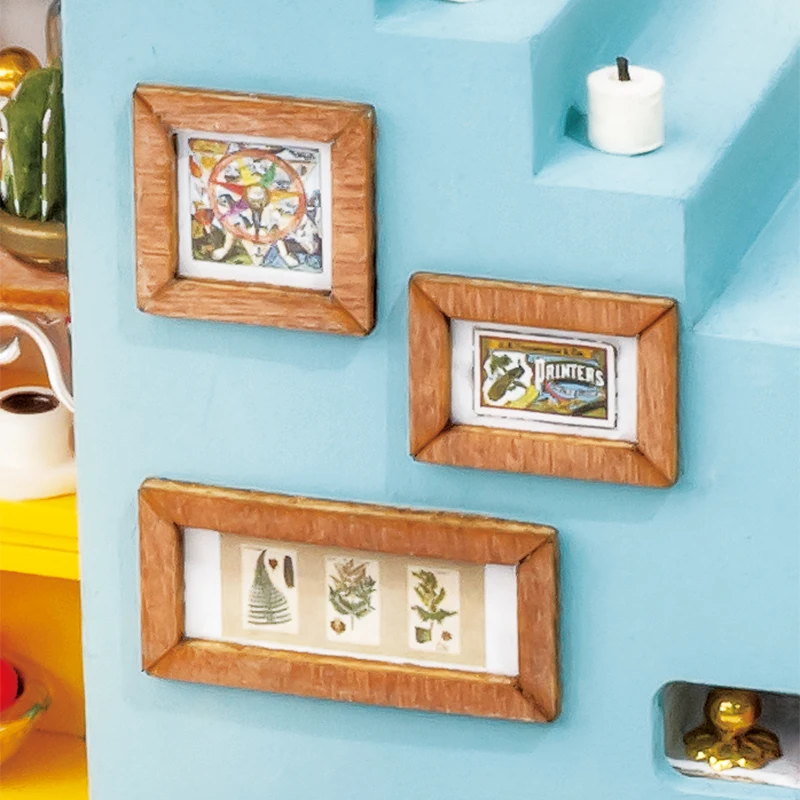 Обучающий деревянный кукольный домик Robotime Diy со светильник кой для девочек|Кукольные дома| |