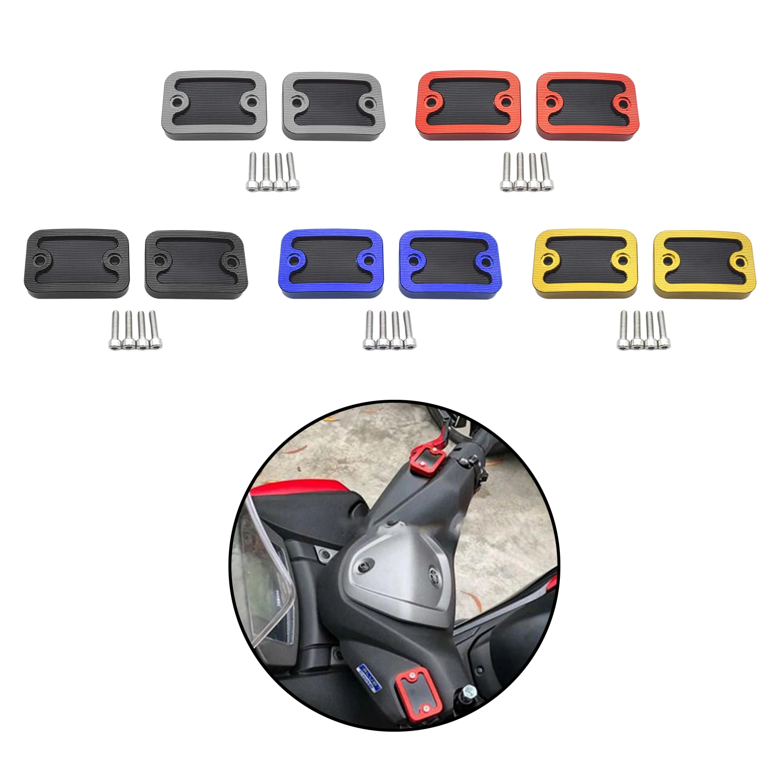 

Motorcycle Rear Brake Pump Disc Guard Protector for Yamaha NMAX155 15-19