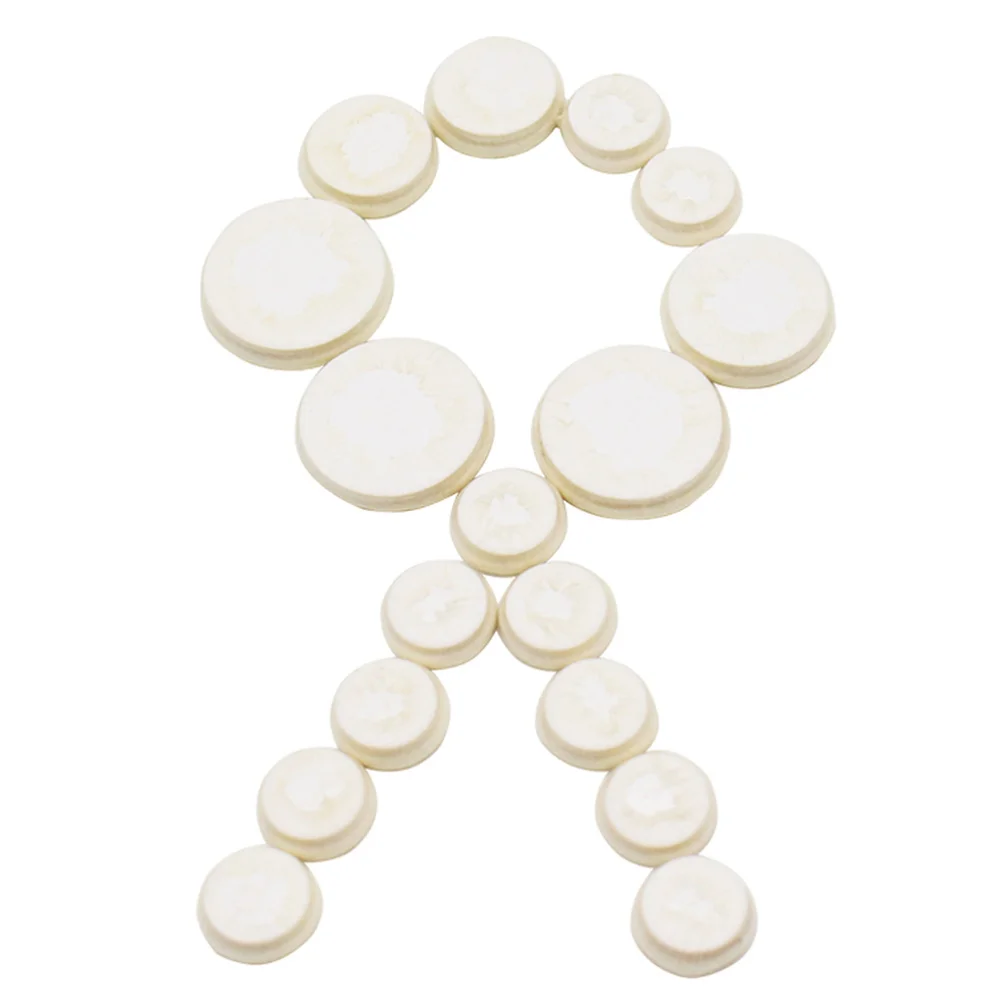 

17 in 1 Replacement Felt Clarinet Woodwind Instrument Pads (White)