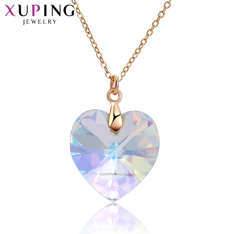 Xuping подвеска в форме сердца ожерелья подвески стильные кристаллы от Swarovski