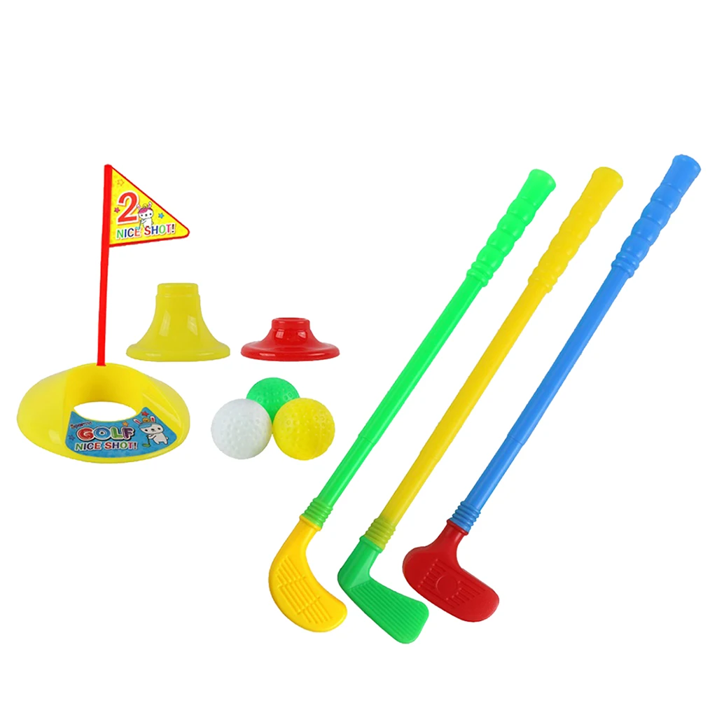 Забавный детский набор клюшек для гольфа закрытый уличный Ключик мальчиков и