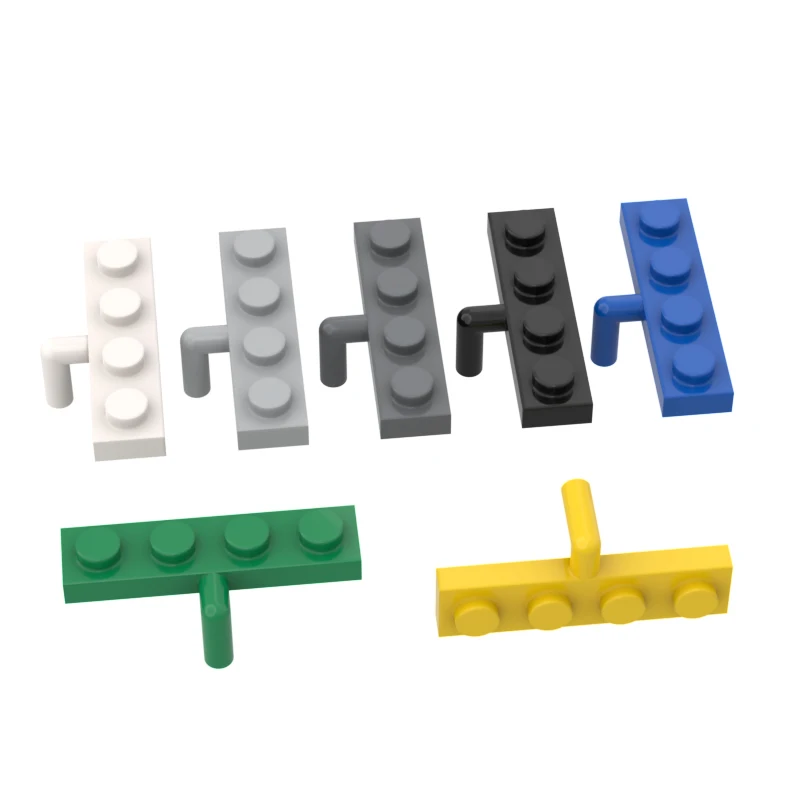 

30PCS MOC small particle blocks are compatible with brand accessories 30043 1x4 single-side handle plate with downward bending