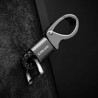 for chevrolet cruze t 2014 2019 2018 2010 k3 k5 with logo keyring new car styling leather metal car emblem key ring keychain