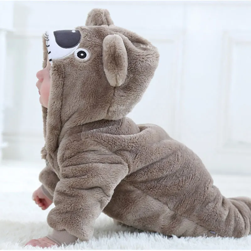 Kawaii Koala  Costume Baby Kigurumis  Animal Cosplay Jumpsuit Winter Warm Pajama Boys Girls  Halloween Carnival Gift