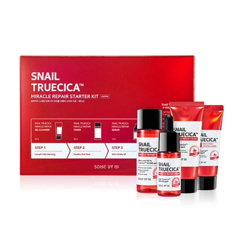 

SOME BY MI Snail Truecica Miracle Repair Starter Kit Edition Skin Care Moisturizing Anti aging Repair Facial Korean Cosmetics
