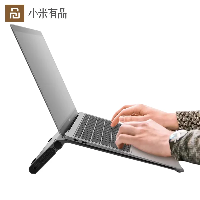 

Youpin Laptop Holder 1~20 Degree Adjust Foldable USB3.0 Type-c Laptop Bracket HDMI Docking Station Stand Fast Heat Dissipation