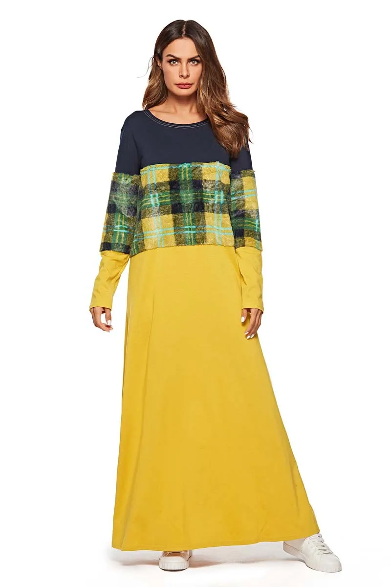 Мусульманское платье-абайя для женщин Дубайский арабский марокканский кафтан