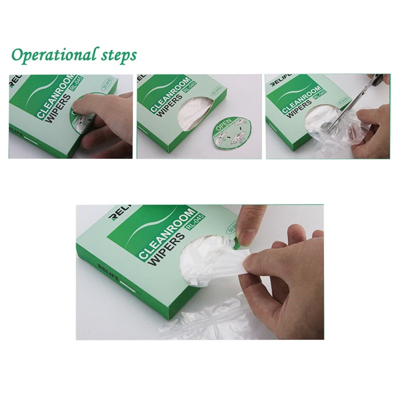 5bags Electronic Anti Static Clean Cloth Cleanroom Wiper LCD Screen Dust Removing Cameras Lens Cleaning Mobile Phone Repair Tool |