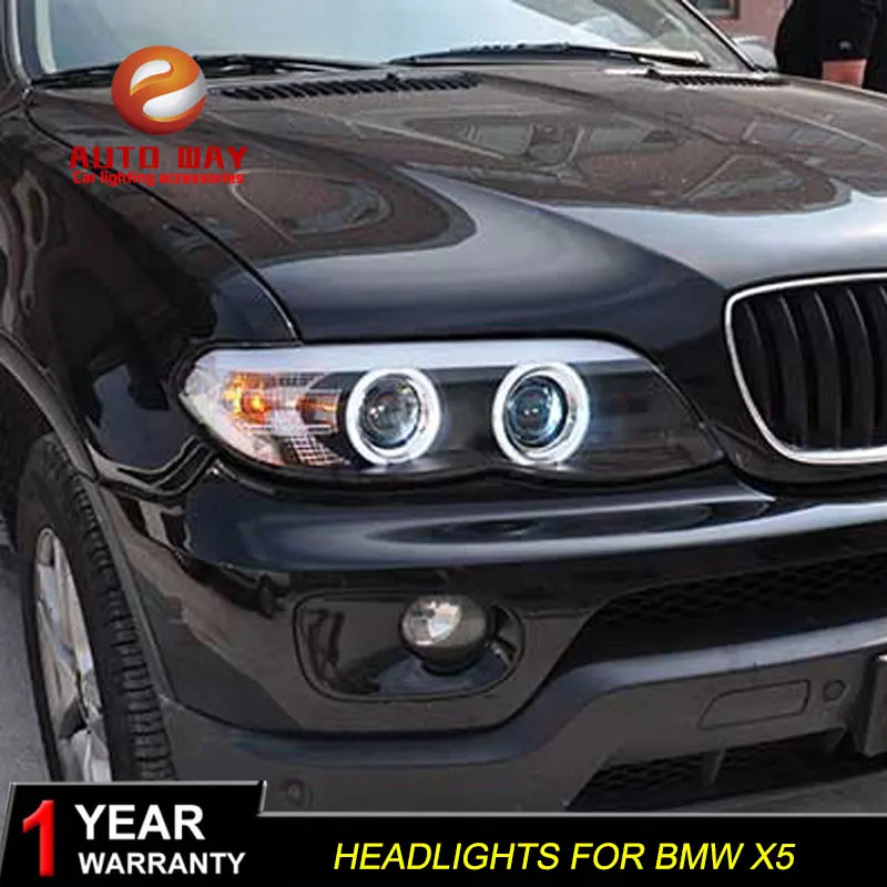 Чехол для стайлинга автомобиля BMW X5 E53 2003 2006 фары передняя фара Автомобильные