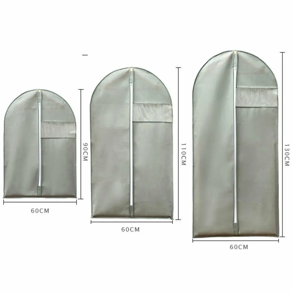 1 шт. 3 размера Дышащая пыли мешки для хранения одежды костюм пальто одежда