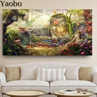 Алмазная живопись, Фэнтезийный сад, пейзаж, алмазная вышивка 5D, распродажа, Алмазная мозаика, картина стразы, Декор, домашний пазл, искусство