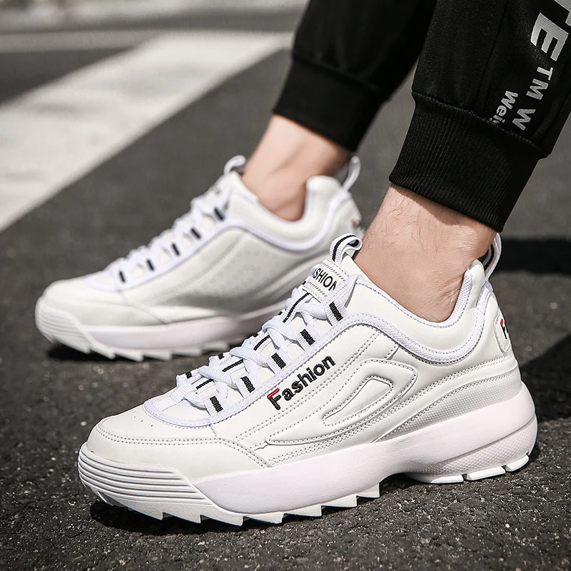 Мужские массивные мужские кроссовки обувь для папы на высокой платформе