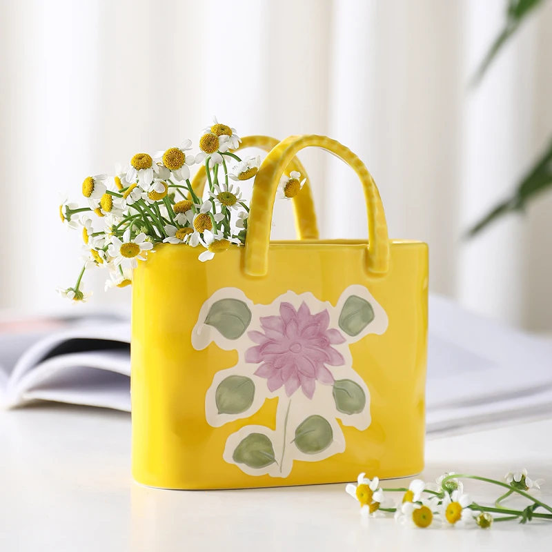 

Японская керамическая ваза, необычная рельефная картина, цветочный горшок, корзина, сушеные цветы, искусственные украшения