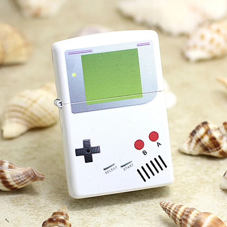 Оригинальная бензиновая Зажигалка Zippo белая игровая сигарета керосиновые