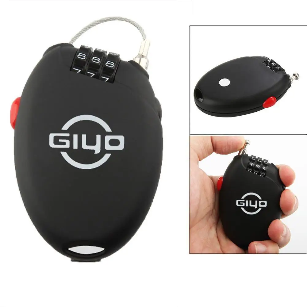 Мини замок с тройным замком для велосипедов Противоугонный раздвижной кодом и