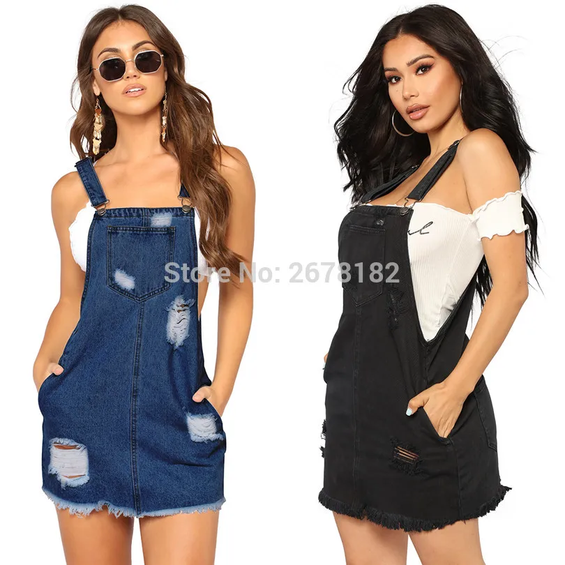 Летнее женское джинсовое платье сарафан повседневные свободные платья