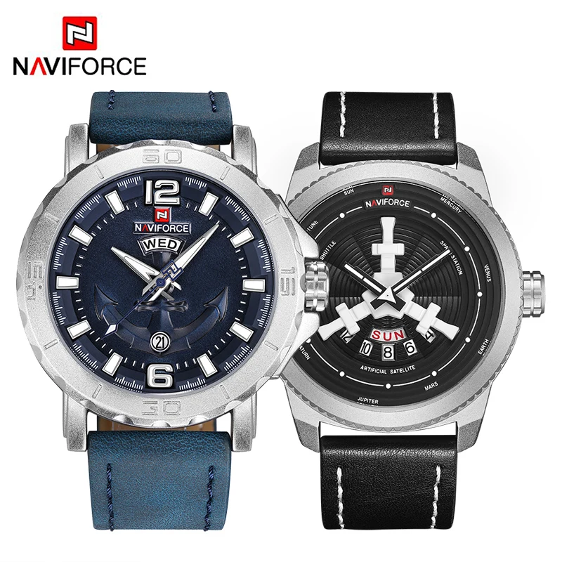 Часы NAVIFORCE мужские спортивные армейские кварцевые водонепроницаемые|Мужские