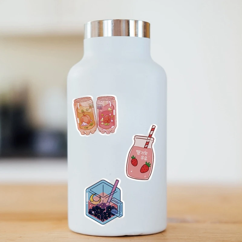 

50 Pcs/Set of beverage graffiti stickers luggage laptop waterproof decoration diy Accessories