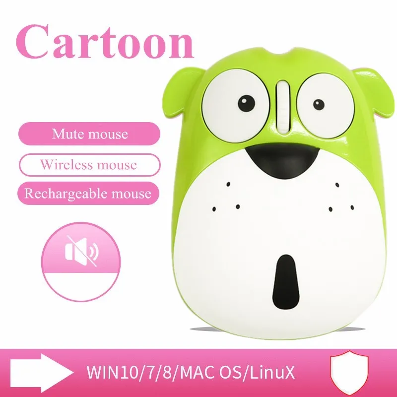 Мышь компьютерная беспроводная аккумуляторная с мультяшным рисунком 2 4 ГГц|Мыши|