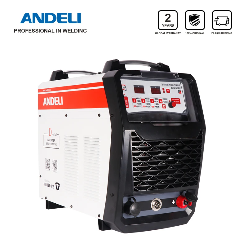 ANDELI MIG 350P 380V смарт Промышленный сварочный аппарат одиночный импульс/двойной