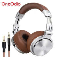 oneodio professional studio dj headphones with microphone over ear wired hifi monitors earphones foldable gaming headset for pc
