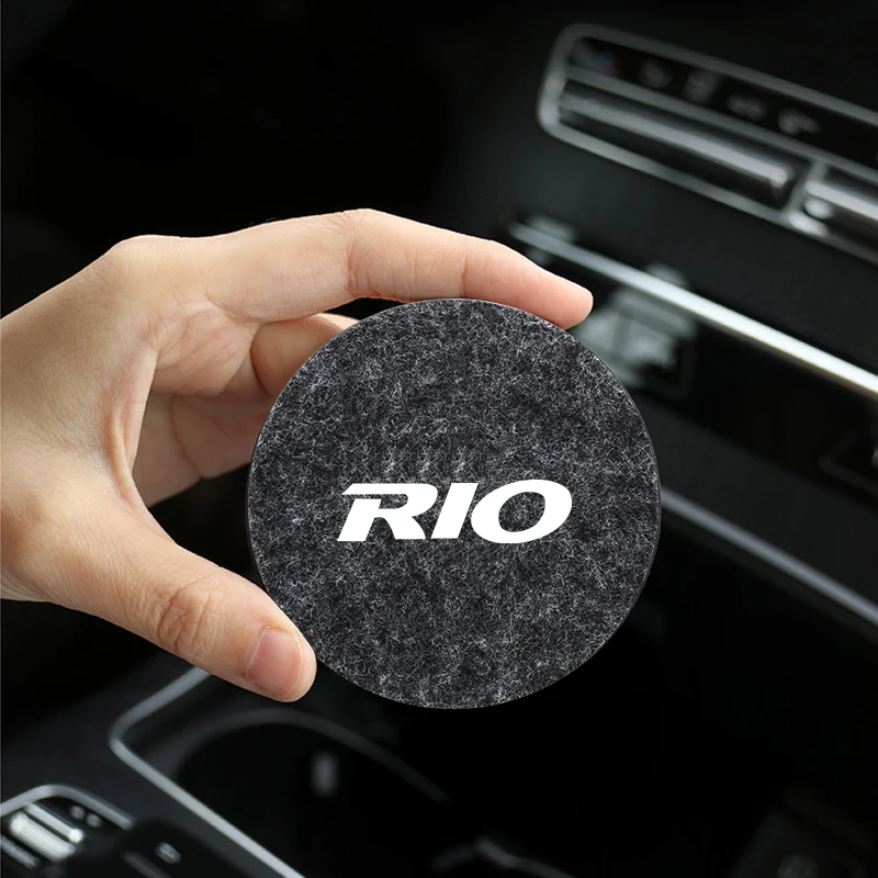 Автомобильная креативная круглая войлочная подставка для горячих напитков