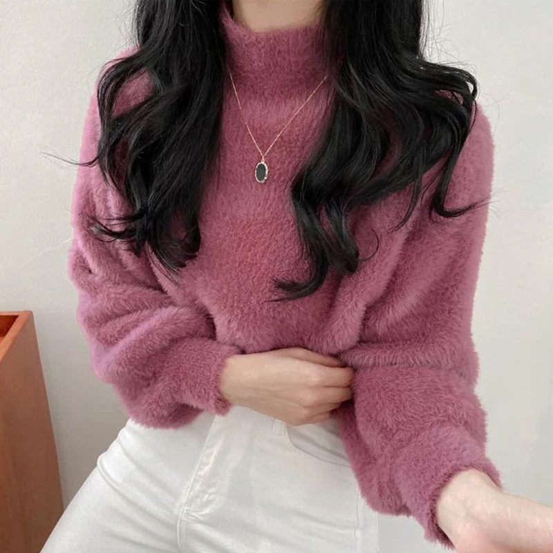 RICININA зимний свитер для женщин шерстяные Джемперы девушек с длинным рукавом