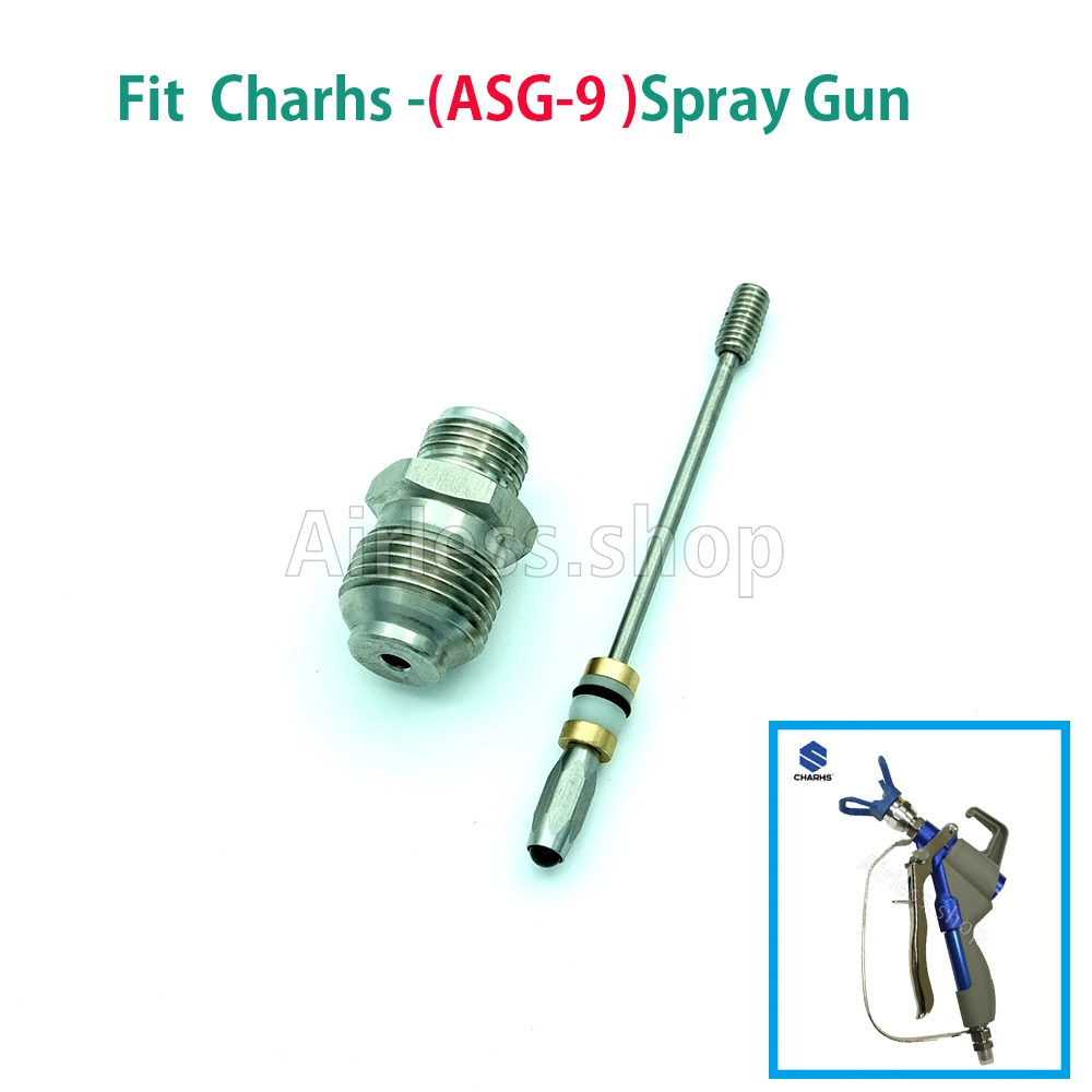 charhs high pressure airless spray gun repair kit 350bar house paint inline spray airbrush texture plaster putty asg 9 swivel free global shipping