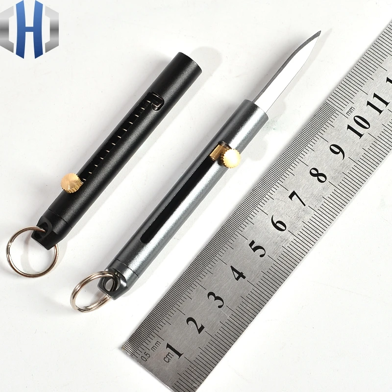 Мини-точилка для ножа из алюминиевого сплава многофункциональный карманный нож