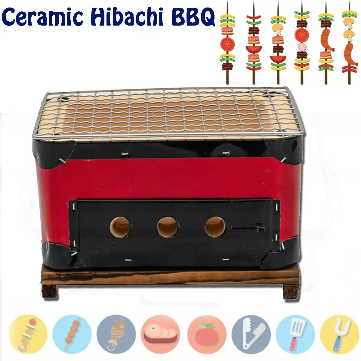 

Portable Korean Japanese Food Carbon Furnace Ceramic Barbecue Stove Cooking Oven Alcohol Grill Household BBQ Grills