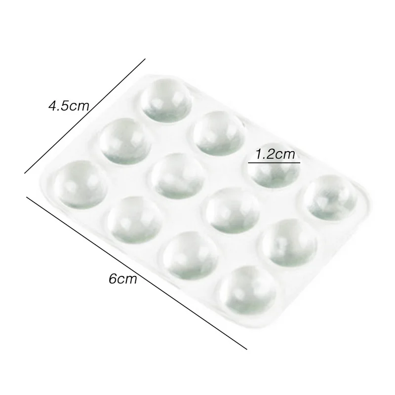 24 шт. самоклеющиеся резиновые подушечки для ног силиконовые прозрачные двери